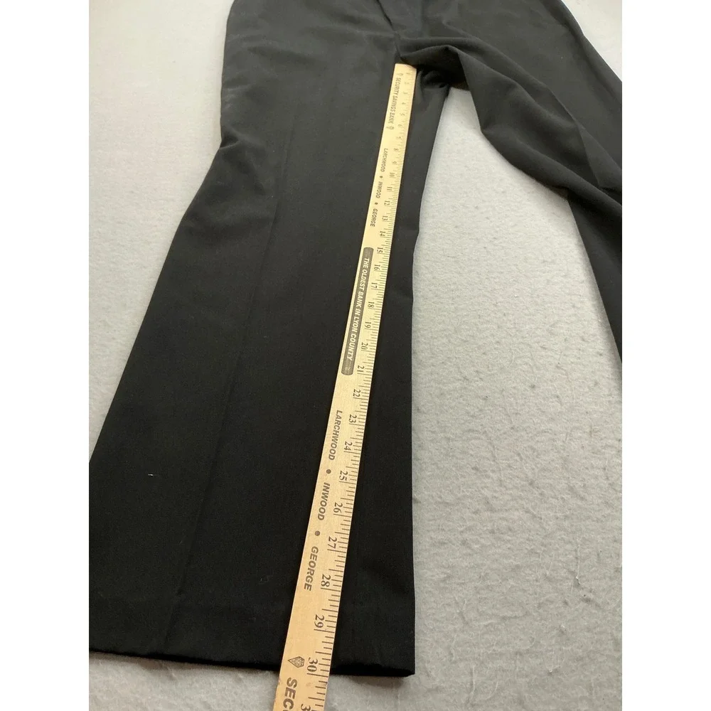 J. Ferrar Dress Pants Mens 38x32 Black Flat Front Straight‎ Leg Business Formal